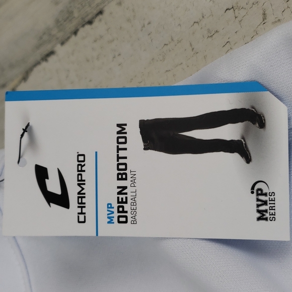 Champro MVP Series white open bottom baseball pants Size Large NWT - Picture 5 of 10